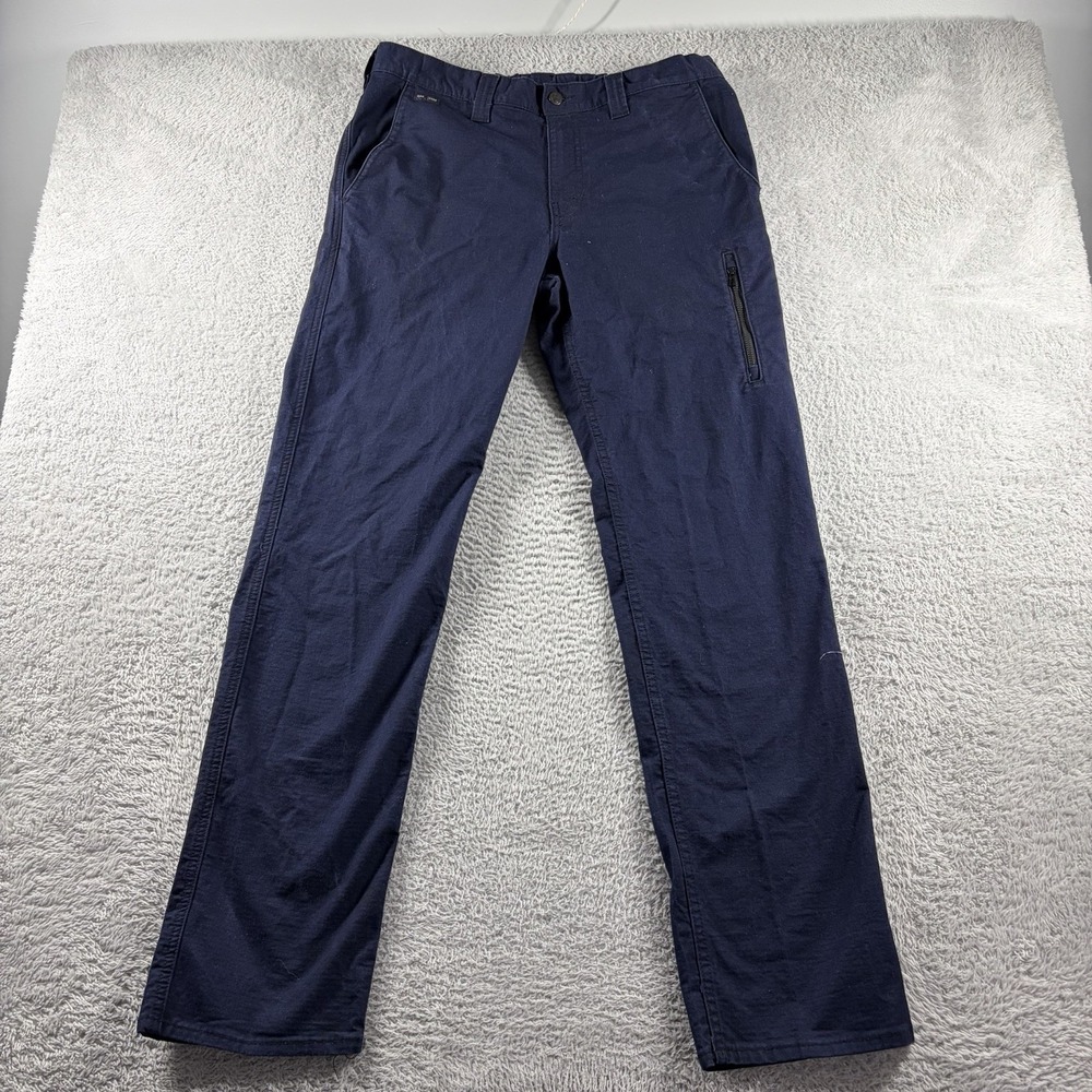Tyndale FR Arc Rated Pants Mens 33x36 (Fits 32x32) Navy Blue rip Stop Work Wear